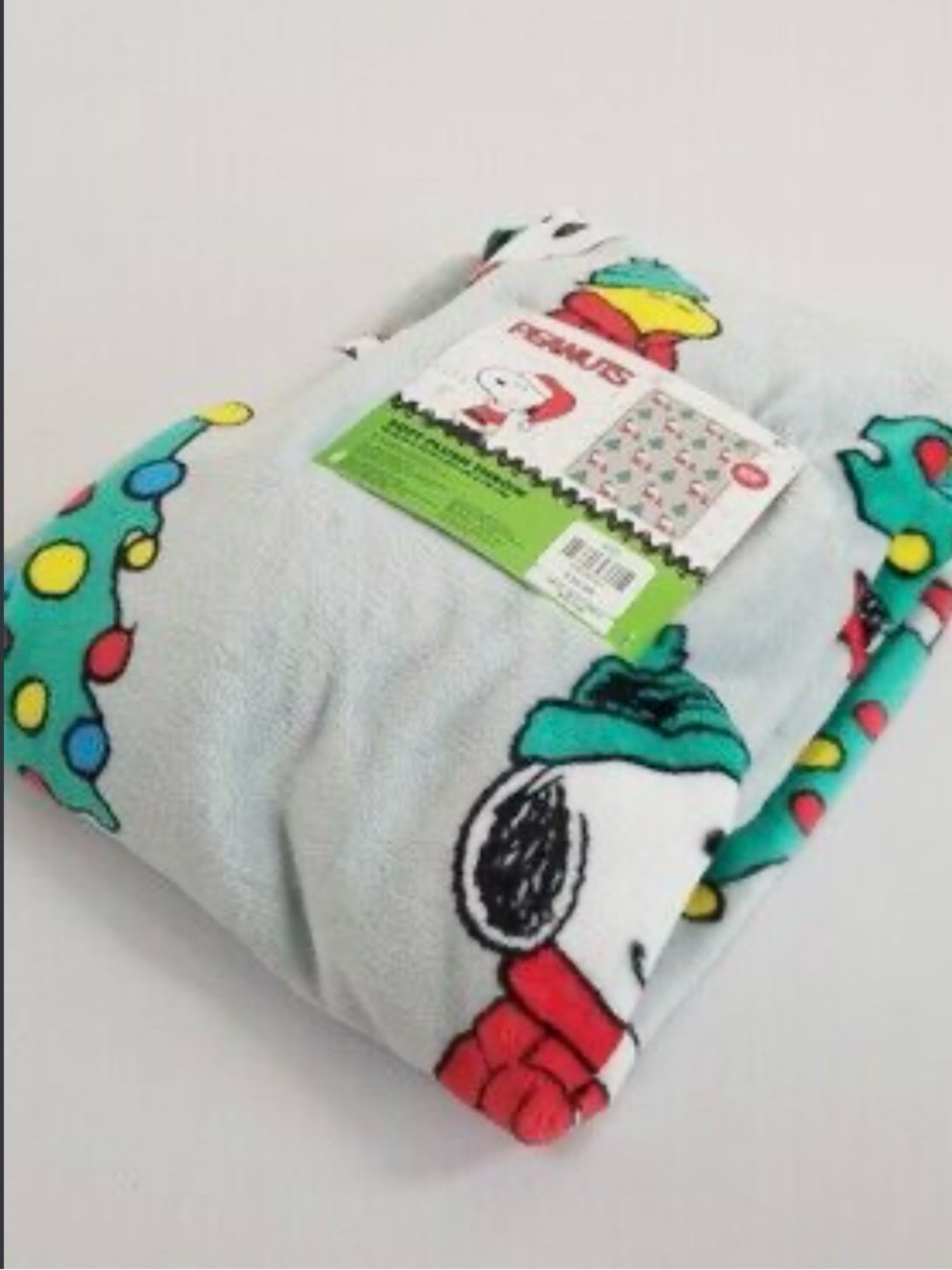 Peanuts Holiday Plush Throw NWT